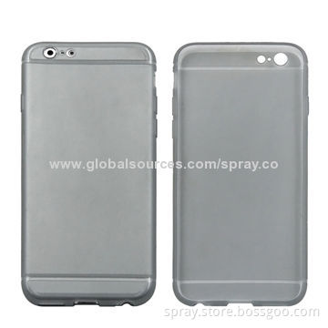 Ultra-thin 0.4mm Matte Premium Slim TPU Flexible Soft Cases for iPhone 6, Various Colors Available